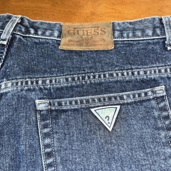 Vtg Guess Jeans Mens Measures 40X32 Tapered 2 Button Zip 10075-32 USA Made - Picture 5 of 7